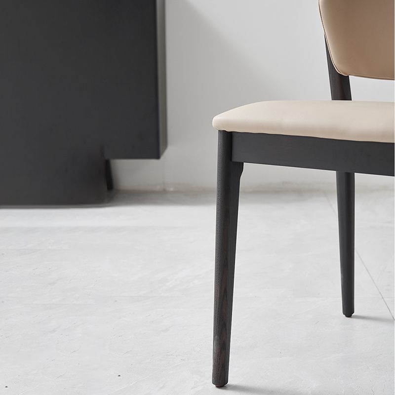 Sedia da cucina a sala da pranzo a gambe in legno massiccio sedia da pranzo