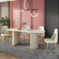 Glam 1/2/5/7 Pieces Dining Set Sintered Stone Dining Table Set with PU Leather Chairs Clearhalo 'Dining Room Sets' 'Dining Tables & Seating' 'dining_room_set' 'furn' 'furn_dining_room_set' 'Furniture' 'furniture_dining_room_set' 'Kitchen & Dining Furniture' 'kitchen&dining_furn' 'kitchen' 1200x1200_db40adea-d0af-4f90-a068-0574692dd424