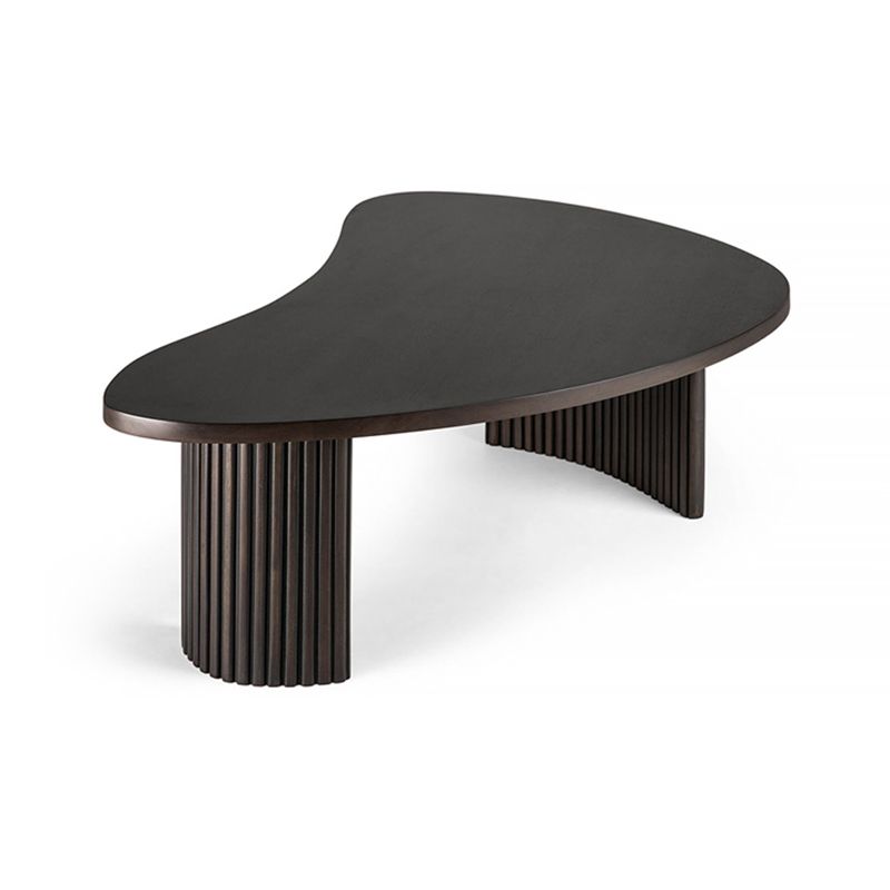 3 gambe tavoli da raggruppamento in legno massiccio di caffè geometrico o tavolo finale