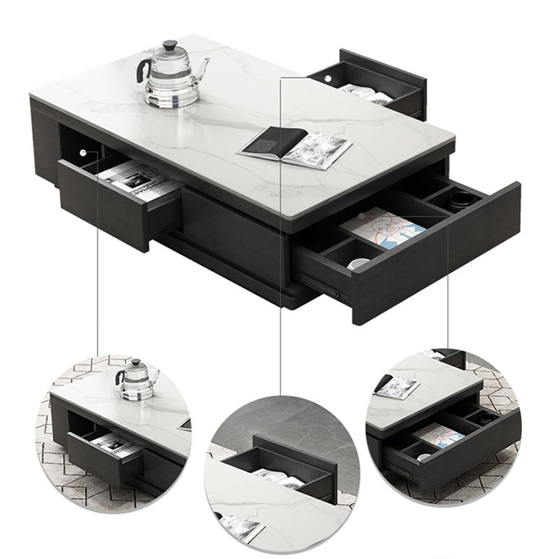 Single Coffee Table Slate Rectangular Coffee Table with Shelf Clearhalo 'Coffee & Accent Tables' 'Coffee Tables' 'coffee_tables' 'furn' 'furn_coffee_tables' 'Furniture' 'Living Room Furniture' 1200x1200_db412a8f-5476-43ea-a835-461a7bf120b8