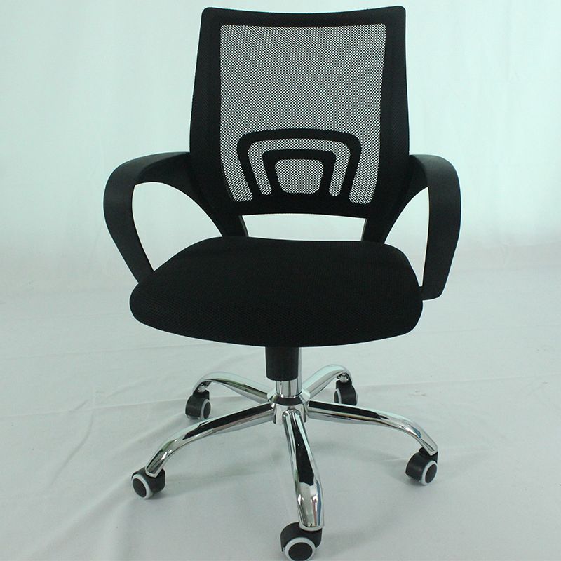 Modern Desk Chair in Black Mesh Ergonomic Computer Chair Mid-Back Chair with Wheels Clearhalo 'furn' 'furn_office_chair' 'Furniture' 'Office Chairs' 'Office Furniture' 'office_chair' 1200x1200_db41e807-92e2-4a82-b590-b5feaacd5d2b