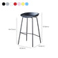 Contemporary Low Back Armless Bar Stool Plastic Bar Stool with Metal Legs Clearhalo 'Bar Furniture' 'Bar Stools' 'bar_stools' 'furn' 'furn_bar_stools' 'Furniture' 'Kitchen & Dining Furniture' 1200x1200_db421a24-5145-4bbd-978d-aad5c5d82979