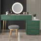 Genuine Leather Vanity Table in Green Luxurious Stone Top Makeup Desk Clearhalo 'Bedroom Furniture' 'furn' 'furn_makeup_vanities' 'Furniture' 'Makeup Vanities' 'makeup_vanities' 1200x1200_db43a80a-9675-413a-a64c-d6c0507bb83e