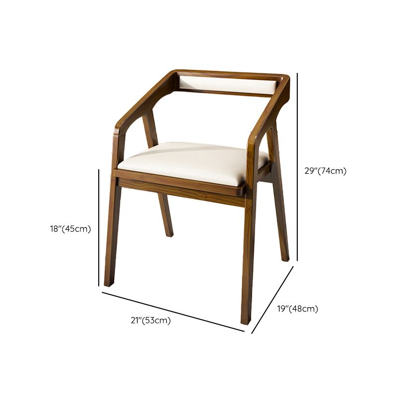 Contemporary Style Chair Wood Dining Accent Chair for Kitchen Clearhalo 'Dining Chairs' 'Dining Tables & Seating' 'dining_chair' 'furn' 'furn_dining_chair' 'Furniture' 'Kitchen & Dining Furniture' 1200x1200_db44eafc-35dc-4799-ac51-247b7fe529d1