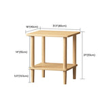 Mesa de esquina de 2 niveles moderna de madera