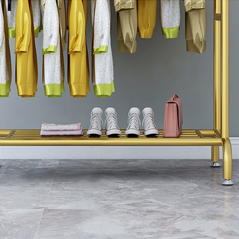 Modern Style Coat Rack Free Standing Solid Color Coat Hanger with Shelves Clearhalo 'Entry & Mudroom Furniture' 'furn' 'furn_hall_tree_coat_racks' 'Furniture' 'Hall Trees & Coat Racks' 'hall_tree_coat_racks' 1200x1200_db473e87-8e76-4d6f-9973-5164d6f635cc