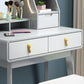Solid Wood Makeup Counter 3 Drawer Vanity Dressing Table With Stool Clearhalo 'Bedroom Furniture' 'furn' 'furn_makeup_vanities' 'Furniture' 'Makeup Vanities' 'makeup_vanities' 1200x1200_db48cdba-1004-4eb3-96a5-d27a7c1d6d90