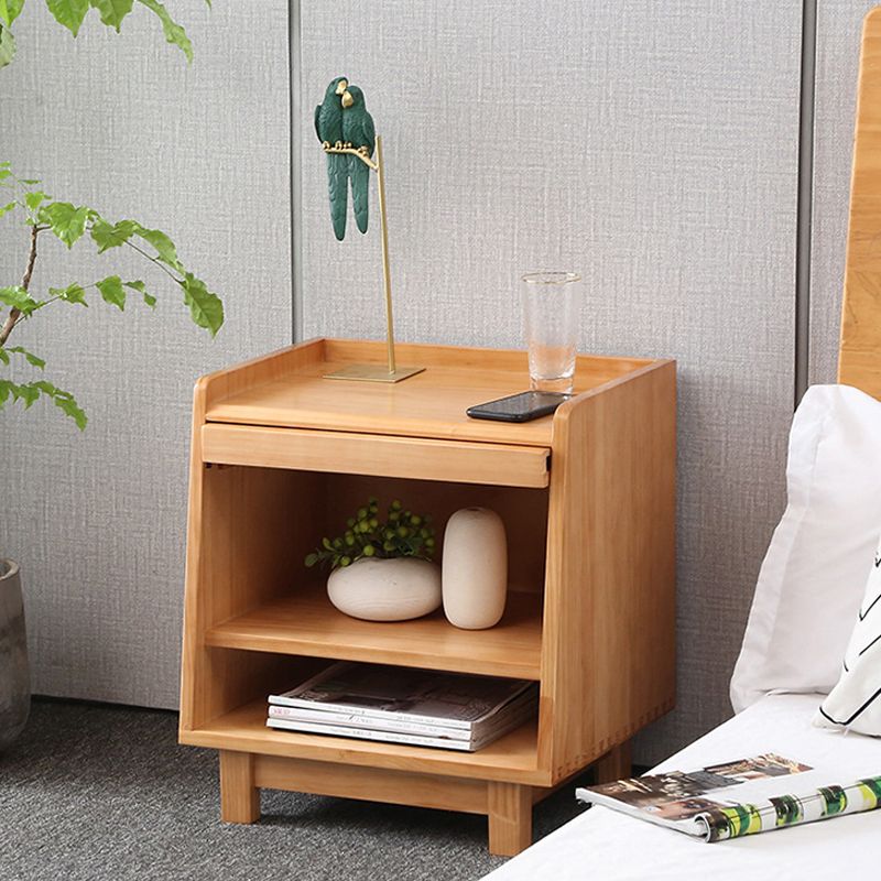 Contemporary Wood Accent Table Nightstand 21.65" Tall Bed Nightstand Clearhalo 'Bedroom Furniture' 'furn' 'furn_night_stand' 'Furniture' 'night_stand' 'Nightstands' 1200x1200_db494572-a4c6-4b86-bc9d-2efce08dfd06