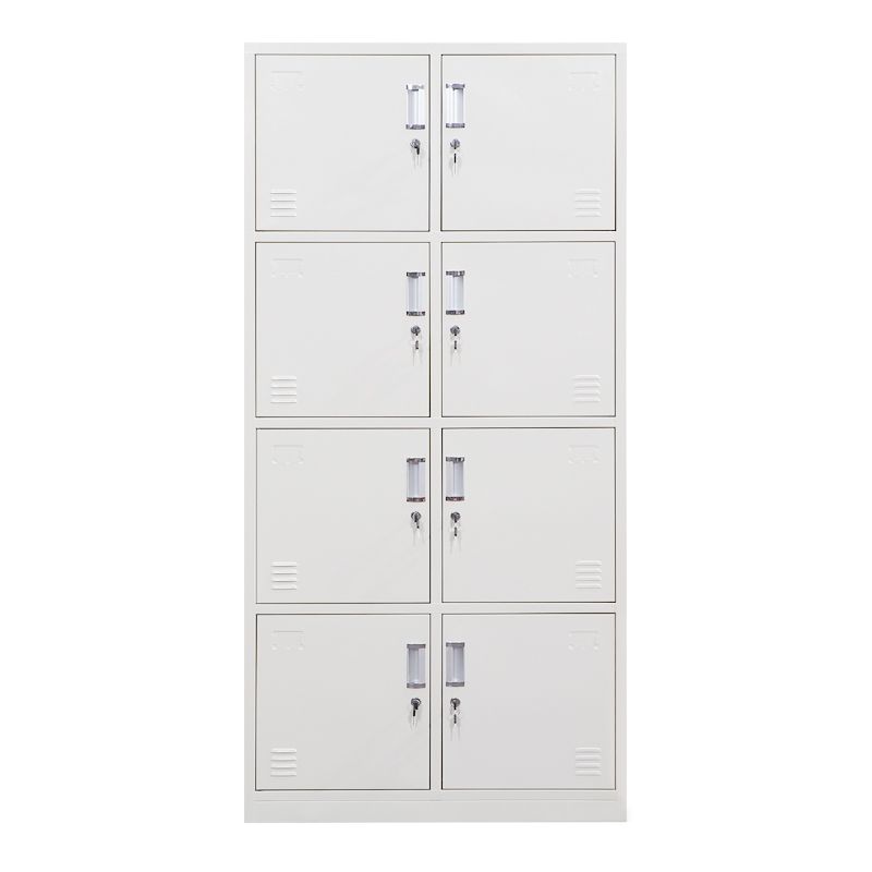 Contemporary Wardrobe Metal Freestanding Wardrobe Closet with Locks Clearhalo 'Armoires & Wardrobes' 'armoires_wardrobes' 'Bedroom Furniture' 'furn' 'furn_armoires_wardrobes' 'Furniture' 1200x1200_db49610d-604a-46b0-8ff8-ec6fc5ad37d8