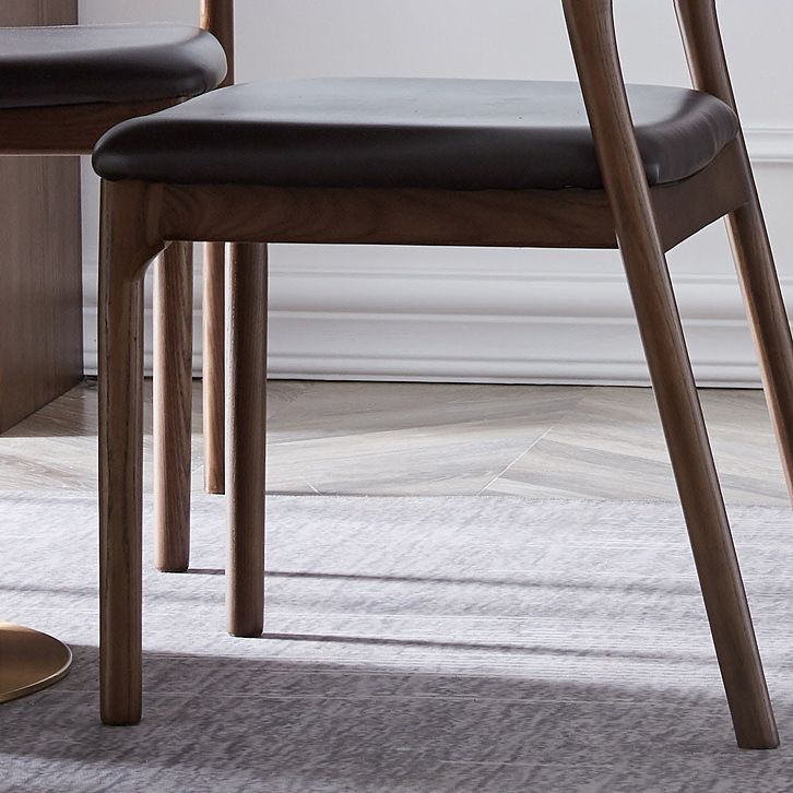 Silla de estilo moderno sillas sin brazo con patas de madera para cocina