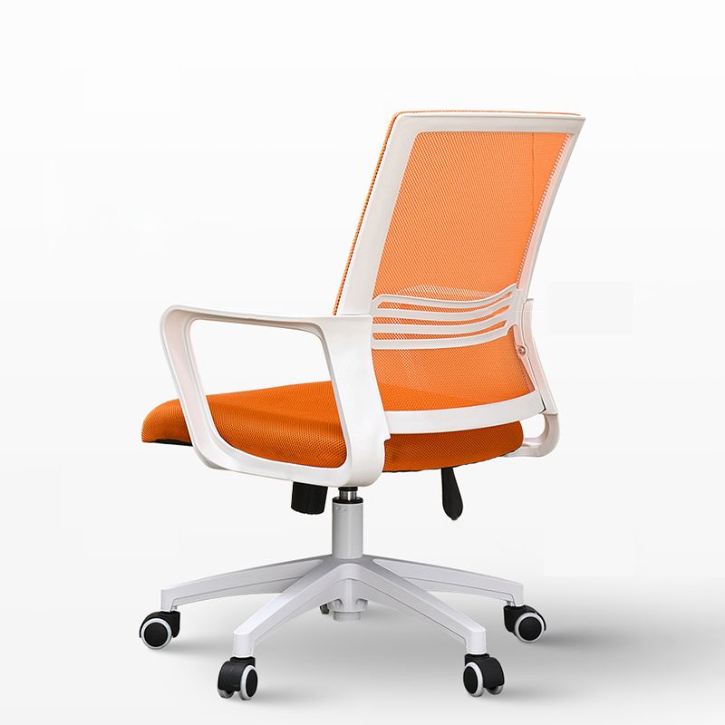 Mid Back Home Office Chair Fixed Arms Ergonomic Mesh Task Chair