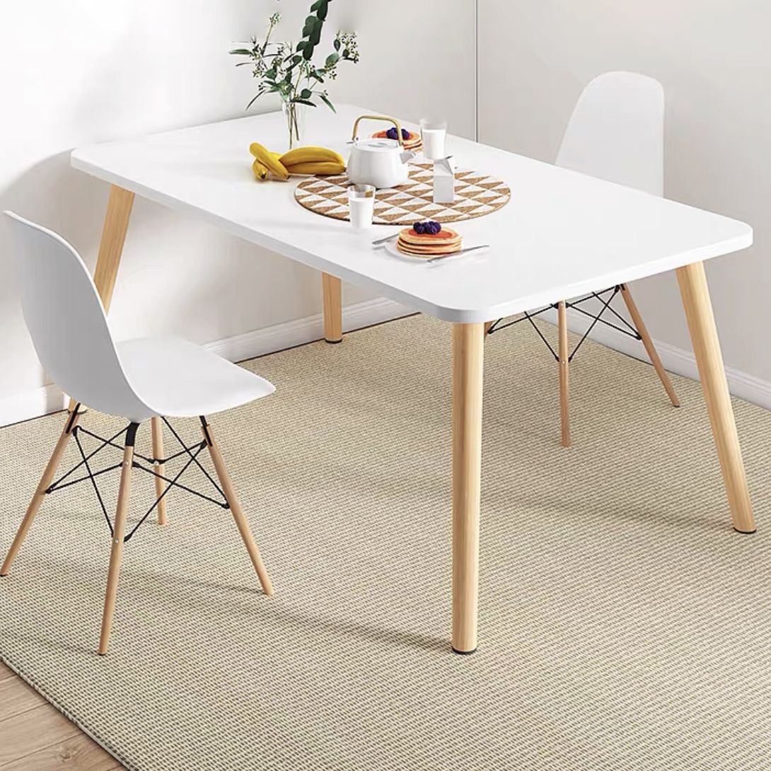 Traditional Wooden Top Dining Set with 4 Light Brown Wood Legs for Dining Furniture Clearhalo 'Dining Room Sets' 'Dining Tables & Seating' 'dining_room_set' 'Furniture' 'furniture_dining_room_set' 'Kitchen & Dining Furniture' 'kitchen&dining_furn' 'kitchen' 1200x1200_db4cb006-a119-4f3a-99e5-212c11c91828