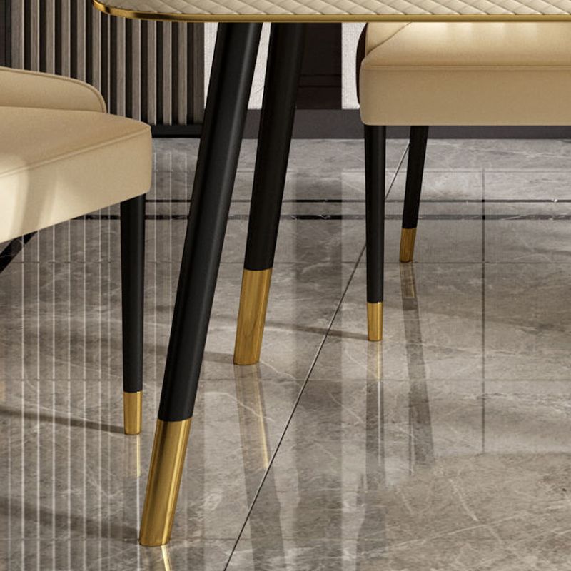 Rectangle Dining Table Traditional Luxury Dining Table with 4 Legs Clearhalo 'Dining Tables & Seating' 'Dining Tables' 'dining_table' 'furn' 'furn_dining_table' 'Furniture' 'furniture_dining_table' 'Kitchen & Dining Furniture' 'kitchen' 'kitchen_dining_table' 1200x1200_db4ce900-96e7-430d-8d91-6686ee0a9882