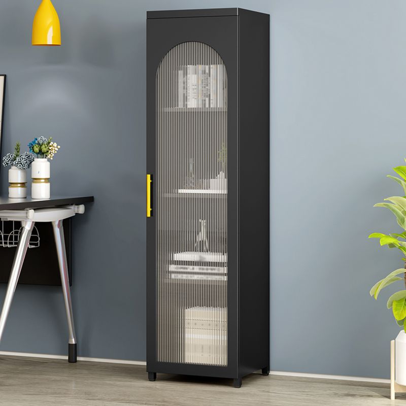 Metal Industrial Standard Bookcase Vertical Bookcase with Glass Door Clearhalo 'Bookcases' 'furn' 'furn_bookcases' 'Furniture' 'furniture_bookcases' 'kitchen' 'kitchen_bookcases' 'Living Room Furniture' 'Office Furniture' 1200x1200_db4d2eca-c694-4fec-8e3e-b88fc8975df9