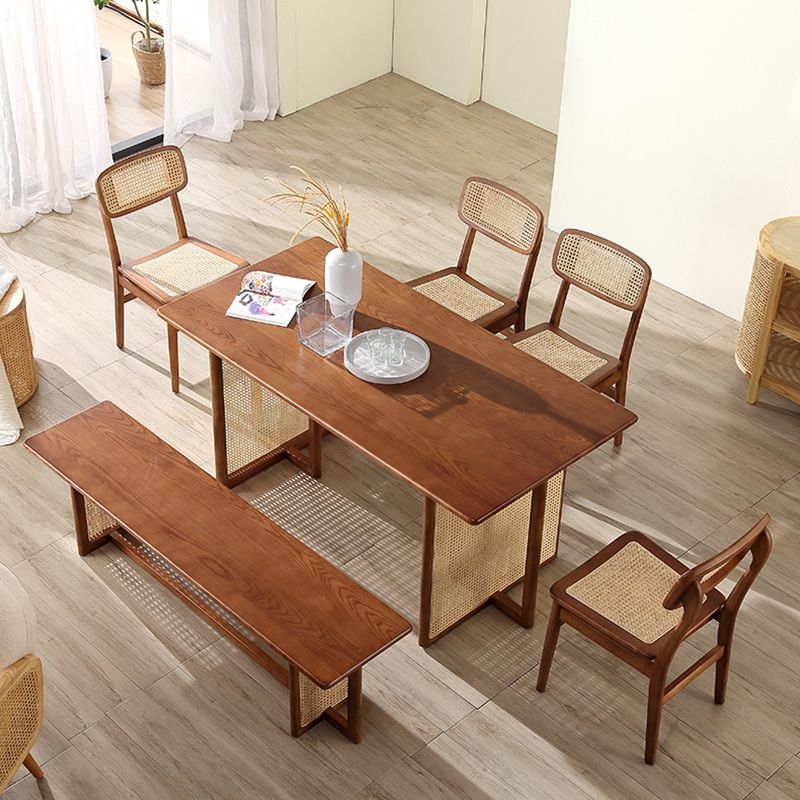 Rectangle Double Pedestal Dining Table Modern Style Furniture for Indoor Clearhalo ' dining_table' 'Dining Tables & Seating' 'Dining Tables' 'furn' 'furn_dining_table' 'Furniture' 'furniture_dining_table' 'Kitchen & Dining Furniture' 'kitchen&dining_furn' 'kitchen' 'kitchen_dining_table' 1200x1200_db4ec0ae-3c22-4201-a43a-f6f225aa7cb8