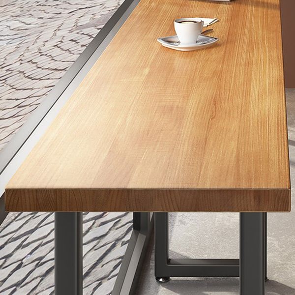 Industrial Bar Table Set 1/2/7 Pcs Solid Wood and Metal Bar Table and Stools Clearhalo 'Bar Furniture' 'furn' 'furn_home_bar_bar_sets' 'Furniture' 'Home Bars & Bar Sets' 'home_bar_bar_sets' 'Kitchen & Dining Furniture' 1200x1200_db4ec7a4-7638-4a43-b536-ce1a09d99606