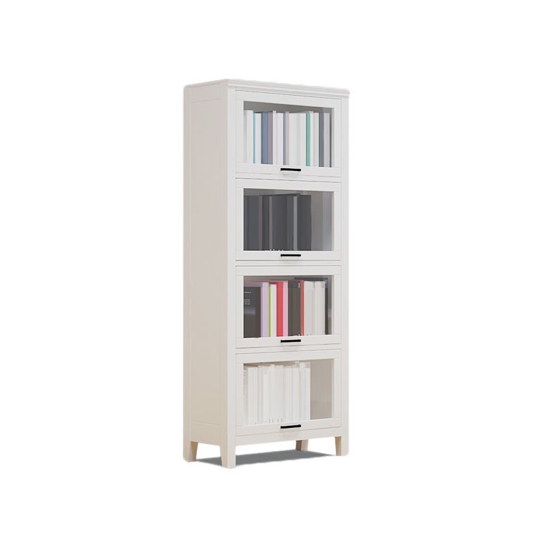 Modern Solid Wood Bookcase, Door Bookshelf for Any Room, 24" L X 12" W