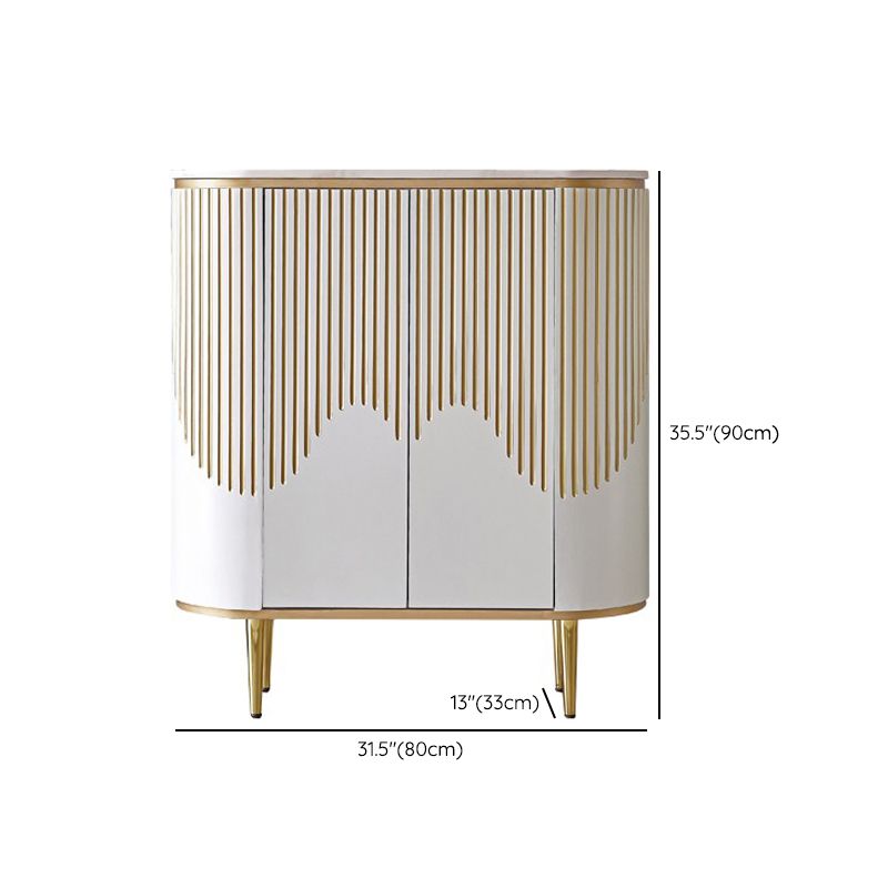 Estantería ajustable aparador blanco gabinete diseñada de madera credenza