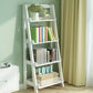 Modern Ladder Bookshelf Solid Wood Open Back Bookcase for Home