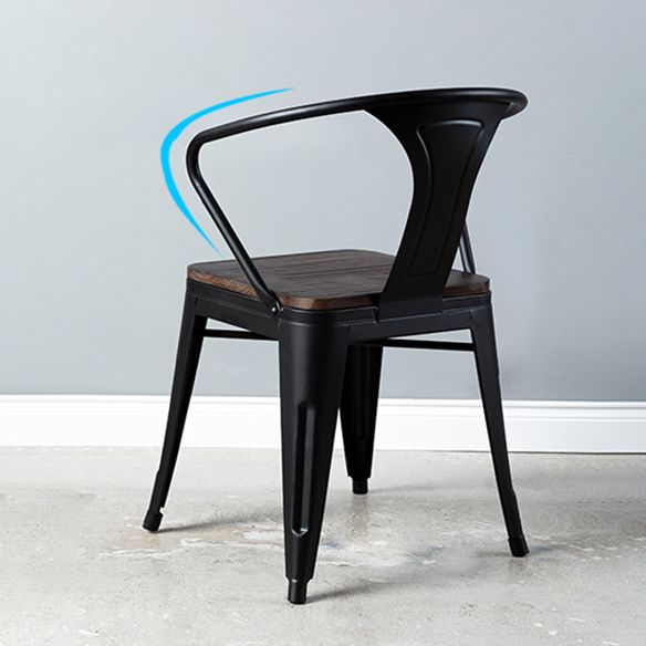 Industrial Style Solid Wood Dining Set with Brown Rectangle Table and 4 Black Legs Base Clearhalo 'Dining Room Sets' 'Dining Tables & Seating' 'dining_room_set' 'furn' 'furn_dining_room_set' 'Furniture' 'furniture_dining_room_set' 'Kitchen & Dining Furniture' 'kitchen&dining_furn' 'kitchen' 1200x1200_db53076f-c0f4-4f69-b779-7253aeb953ac