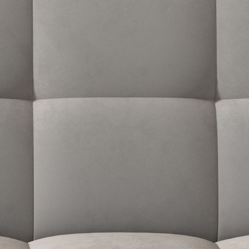 Contemporary Faux Leather and Velvet Reclining Convertible Settee Couch Clearhalo 'furn' 'furn_sofas' 'Furniture' 'Living Room Furniture' 'Sofa' 'sofas' 1200x1200_db53df2f-a0e1-4ddd-b684-52b9aee57f20