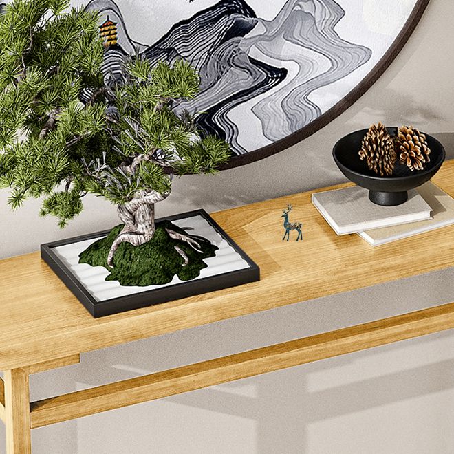 Modern Rectangular Console Table Wooden Console Sofa Table for Hall