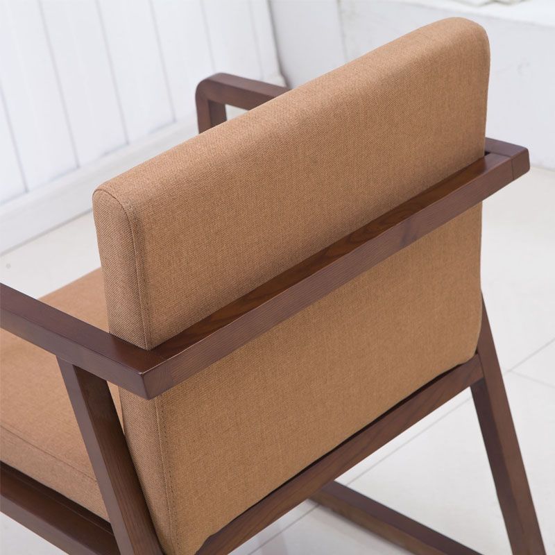 Modern Style Chairs Dining Arm Chair with Wooden Legs for Kitchen Clearhalo ' kitchen&dining_furn' 'Dining Chairs' 'Dining Tables & Seating' 'dining_chair' 'furn' 'furn_dining_chair' 'Furniture' 'furniture_dining_chair' 'Kitchen & Dining Furniture' 'kitchen' 1200x1200_db54c178-bbf0-47f8-a8c5-a05cdda80571