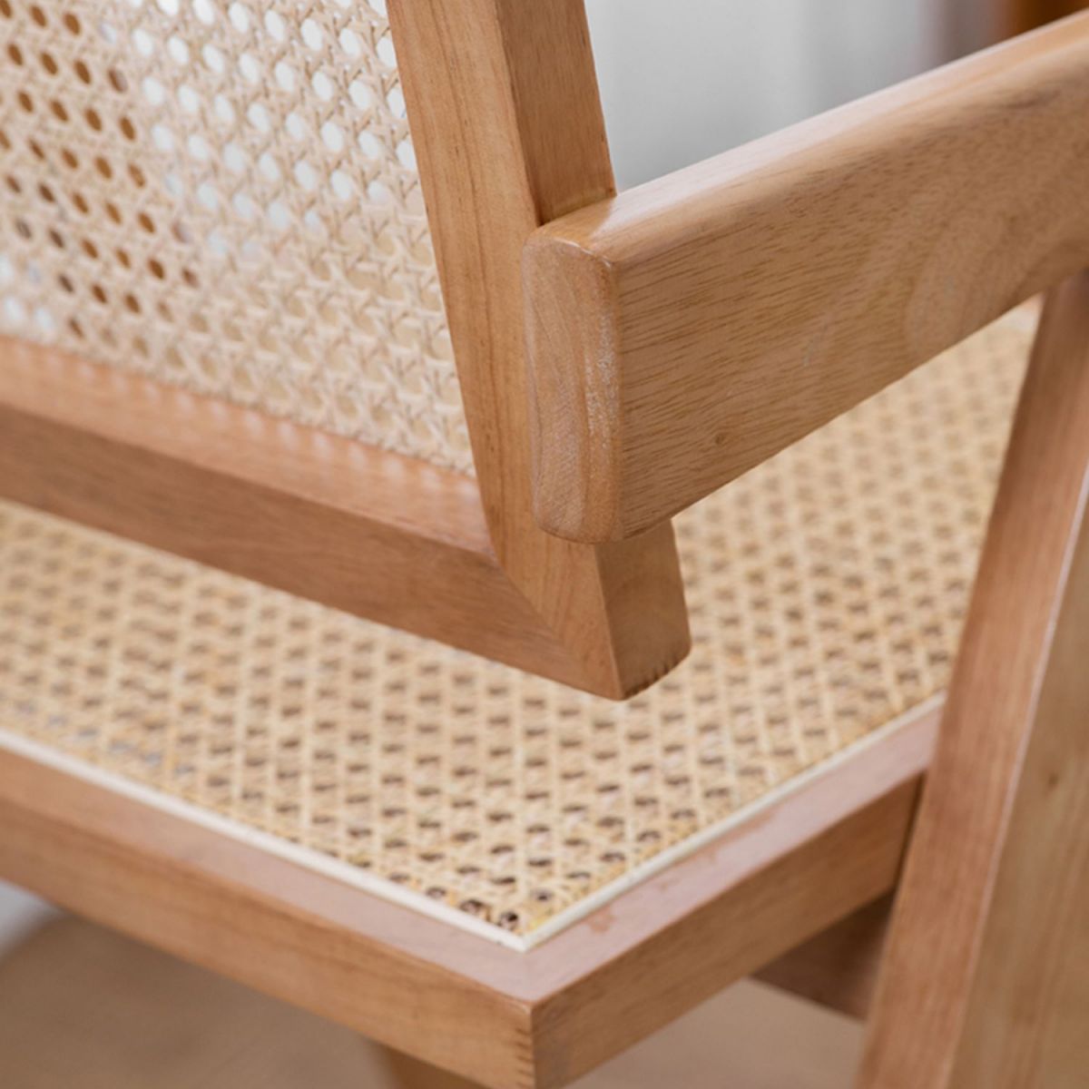 Country Style Dining Arm Chairs Rattan Open Back Rubberwood Indoor Armchair Clearhalo ' kitchen&dining_furn' 'Dining Chairs' 'Dining Tables & Seating' 'dining_chair' 'furn' 'furn_dining_chair' 'Furniture' 'furniture_dining_chair' 'Kitchen & Dining Furniture' 'kitchen' 1200x1200_db565fec-e215-49b2-862e-13d07b3b5870