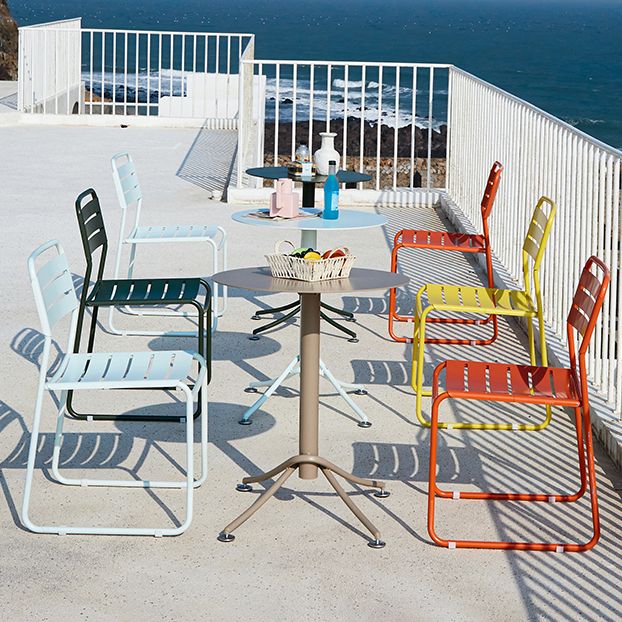 Glam Style Metal Side Chair Ladder Back Dining Chair for Patio Clearhalo 'Dining Chairs' 'Dining Tables & Seating' 'dining_chair' 'furn' 'furn_dining_chair' 'Furniture' 'furniture_dining_chair' 'Kitchen & Dining Furniture' 1200x1200_db57b824-121e-401a-a941-7bad60392afa