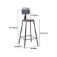Industrial 1/2/3/5 Pieces Square Bar Table Set Solid Wood Bistro Set Clearhalo 'Bar Furniture' 'furn' 'furn_home_bar_bar_sets' 'Furniture' 'Home Bars & Bar Sets' 'home_bar_bar_sets' 'Kitchen & Dining Furniture' 1200x1200_db57ec49-c811-47c4-a641-4f61c4fc6639