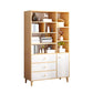 Contemporary Wooden Cabinet with Shelves and Drawers and Straight Legs