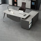 Zeitgenössischer Sockel Executive Desk Holz Office Desk mit Dateischrank