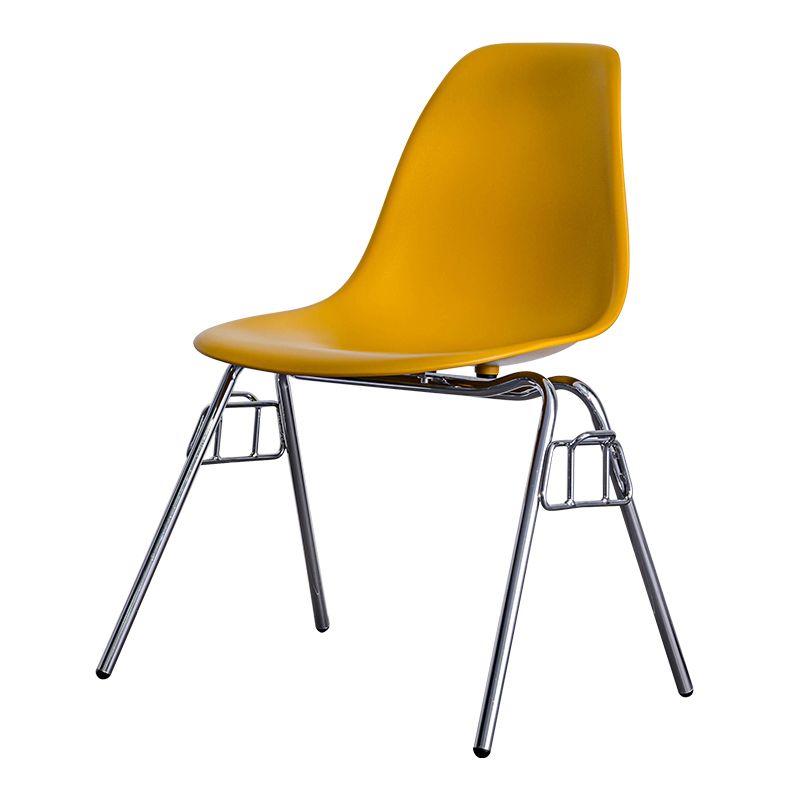 Minimalist Style Solid Back Plastic Chair for Home Use Stackable Armless Side Chair Clearhalo ' kitchen&dining_furn' 'Dining Chairs' 'Dining Tables & Seating' 'dining_chair' 'Furniture' 'furniture_dining_chair' 'Kitchen & Dining Furniture' 'kitchen' 1200x1200_db5cfca6-b656-4304-87a6-b66036c8ef8f