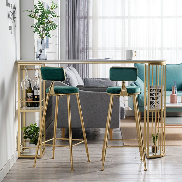 1/2/3 pièces de table de bar en marbre set glamour mate finition tabouret de bar et table de table