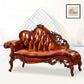 Genuine Leather Accent Chair Traditional Solid Wood Rolled Arms Chaise Clearhalo 'Chairs & Seating' 'Chaise Lounge' 'chaise_lounge' 'furn' 'furn_chaise_lounge' 'Furniture' 'Living Room Furniture' 1200x1200_db5d7d51-3143-4ab2-a40e-d1552f687bfe