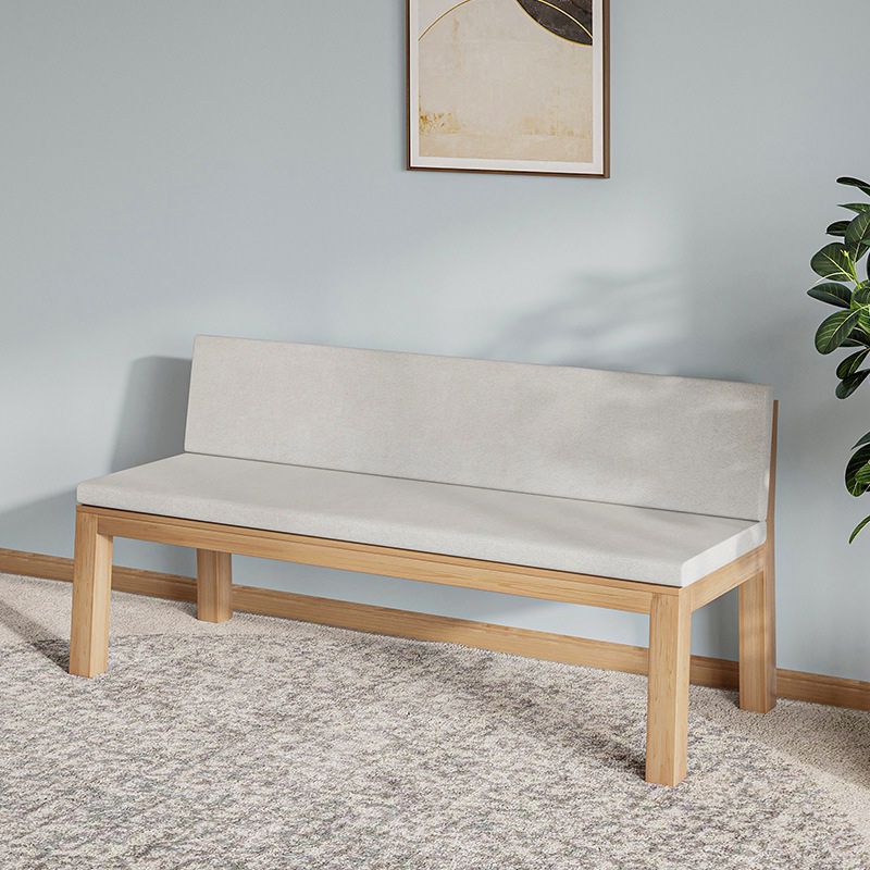 Testino in tessuto di divano moderno a braccia moderno con accenti in legno