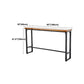 Industrial Rectangle Indoor Bar Dining Table Brown Pine Bistro Table Fixed Table Clearhalo 'Bar Furniture' 'Bar Tables' 'bar_tables' 'furn' 'furn_bar_tables' 'Furniture' 'furniture_bar_tables' 'Kitchen & Dining Furniture' 'kitchen&dining_furn' 'kitchen' 1200x1200_db5eee09-8997-4eac-a449-545d4e55588c