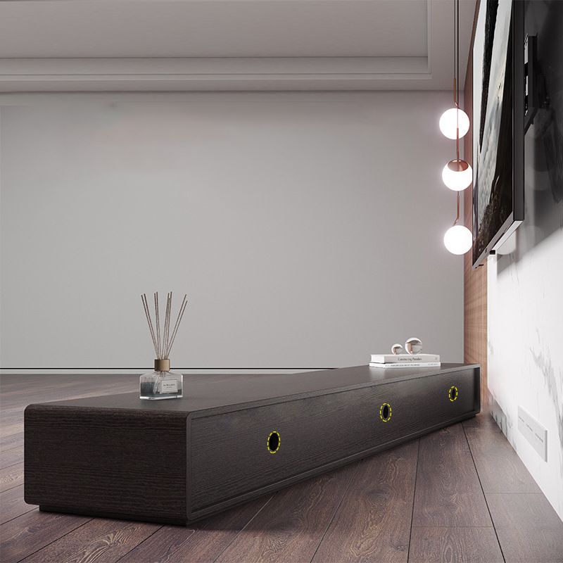 Modern Wood TV Stand Console Black TV Media Stand with Drawers for Living Room Clearhalo 'furn' 'furn_tv_stands_entertainment_centers' 'Furniture' 'Living Room Furniture' 'TV Stands & Entertainment Centers' 'TV Stands & Media Storage Furniture' 'tv_stands_entertainment_centers' 1200x1200_db600c5e-11dc-41c5-bfb7-088851f09068