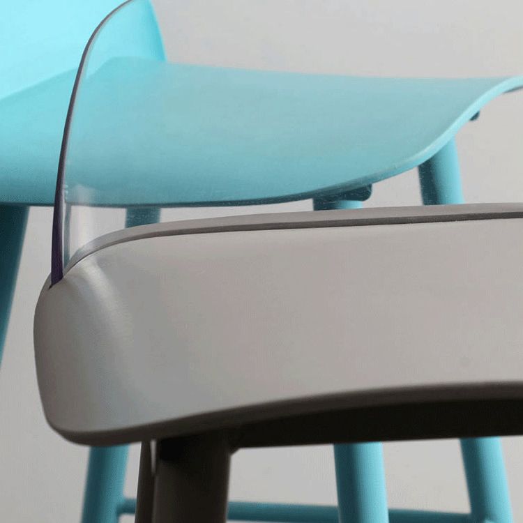 Modern Armless Backrest Counter Stool Iron Kitchen Bar Stool with Acrylic Seat and Pedal Clearhalo 'Bar Furniture' 'Bar Stools' 'bar_stools' 'furn' 'furn_bar_stools' 'Furniture' 'furniture_bar_stools' 'Kitchen & Dining Furniture' 1200x1200_db606225-e835-4c29-9b7f-00a4fc020f5c