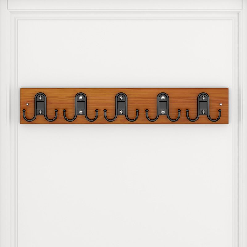 Contemporary Clothes Hanger Wall Mounted Coat Rack with Coat Hooks Clearhalo 'Entry & Mudroom Furniture' 'furn' 'furn_hall_tree_coat_racks' 'Furniture' 'Hall Trees & Coat Racks' 'hall_tree_coat_racks' 1200x1200_db61d5ac-303d-411d-9de0-dd5e923c21d5
