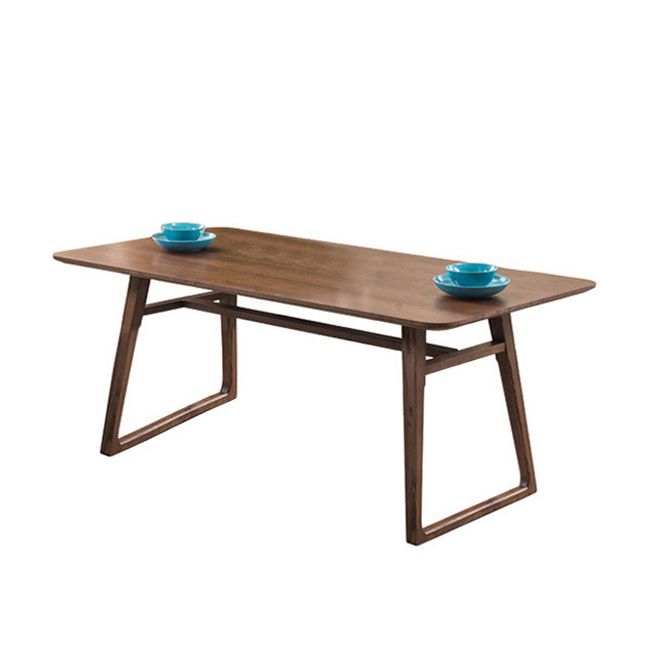 Pine Wood Dining Table Industrial Rectangle Table with Sled Base Clearhalo 'Dining Tables & Seating' 'Dining Tables' 'dining_table' 'furn' 'furn_dining_table' 'Furniture' 'Kitchen & Dining Furniture' 1200x1200_db672309-8ae2-4f2d-a497-873cb9cf556e