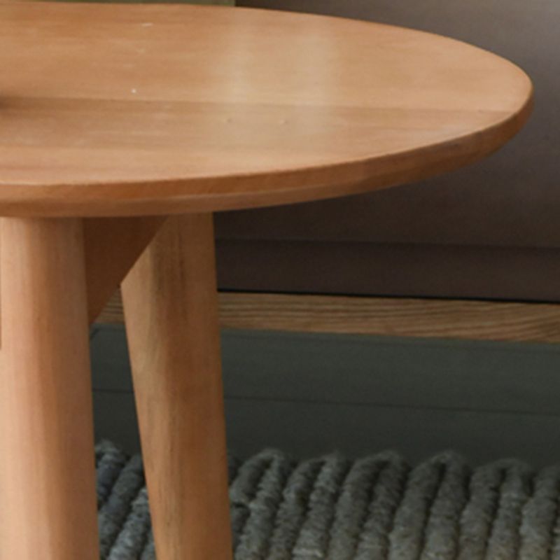 Nordic Solid Wood Cocktail Table with 1 Drawer Oval Coffee Table Clearhalo 'Coffee & Accent Tables' 'Coffee Tables' 'coffee_tables' 'furn' 'furn_coffee_tables' 'Furniture' 'Living Room Furniture' 1200x1200_db69a4ea-e84f-43a8-a4ec-754f36fbfdcb