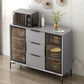 Moderni moderni mobili a buffet buffet sideboard con luci a LED