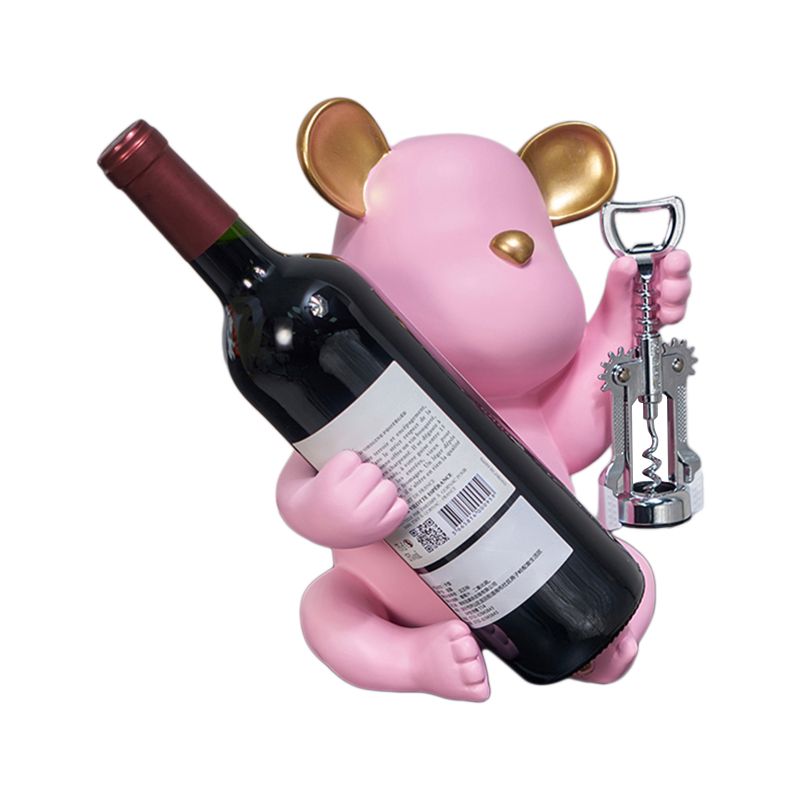 Porte-bouteille en résine de table à vilting moderne pour salon