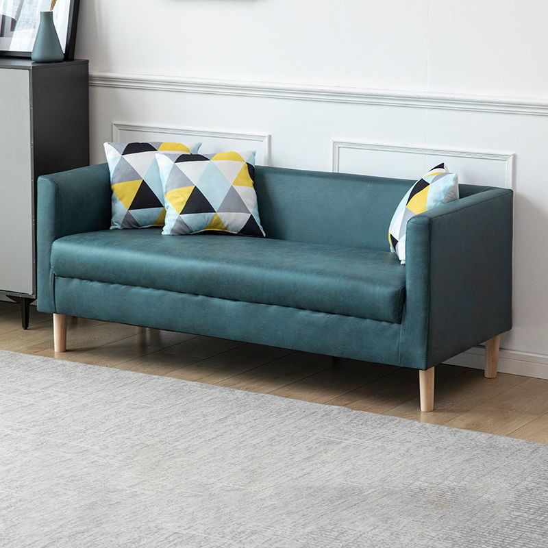 Faux Leather Tight Back Sofa with Tuxedo Arm for Living Room Clearhalo 'furn' 'furn_sofas' 'Furniture' 'furniture_sofas' 'Living Room Furniture' 'Sofa' 'sofas' 1200x1200_db6c955c-2cc0-4055-b5e5-98cc459b4758