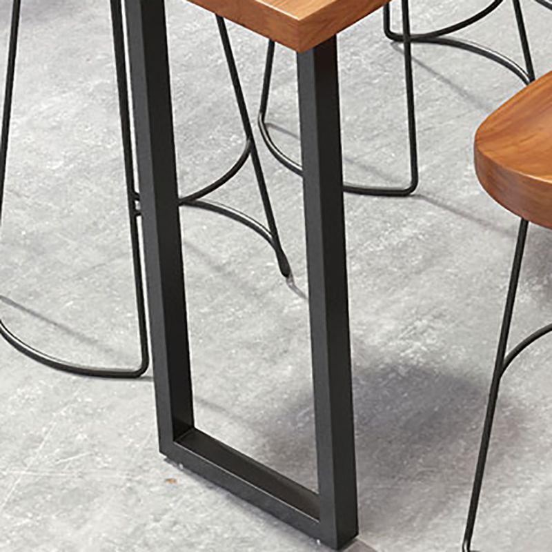 Industrial Bar Table Set 1/7 Pieces Solid Wood Bistro Set for Indoor Clearhalo 'Bar Furniture' 'furn' 'furn_home_bar_bar_sets' 'Furniture' 'Home Bars & Bar Sets' 'home_bar_bar_sets' 'Kitchen & Dining Furniture' 1200x1200_db6df3b9-9825-41a7-8c28-73df5f7d7f78