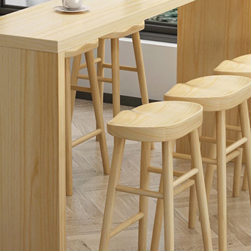 Contemporary Rectangle Wood Top Counter Table 42-inch Height Bar Table Clearhalo 'Bar Furniture' 'Bar Tables' 'bar_tables' 'furn' 'furn_bar_tables' 'Furniture' 'furniture_bar_tables' 'Kitchen & Dining Furniture' 1200x1200_db6e210c-49eb-42d7-b588-ddac0dbf60e2