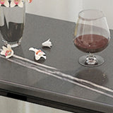 Light Luxury Oval Bar Table Stone Top Metal Pedestal Pub Table for Dining Room Clearhalo 'Bar Furniture' 'Bar Tables' 'bar_tables' 'Furniture' 'furniture_bar_tables' 'Kitchen & Dining Furniture' 1200x1200_db6e40fe-c103-4d0e-b4c3-8373e835ba4d