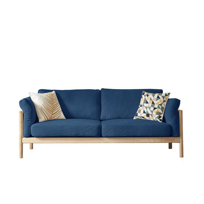 Linen Modern Sofa 32.6"W Recessed Arm Sofa with Loose Back for Living Room Clearhalo 'furn' 'furn_sofas' 'Furniture' 'furniture_sofas' 'kitchen' 'kitchen_sofas' 'Living Room Furniture' 'Sofa' 'sofas' 1200x1200_db70ca50-9dfa-4c4e-9e72-33b2e2d1bd99