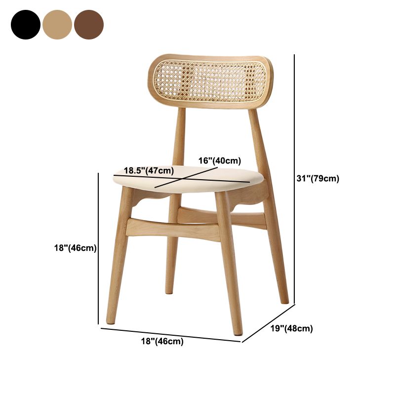 Oak Solid Wood Dining Side Chair Contemporary Armless Dining Chairs Clearhalo 'Dining Chairs' 'Dining Tables & Seating' 'dining_chair' 'furn' 'furn_dining_chair' 'Furniture' 'Kitchen & Dining Furniture' 1200x1200_db7163e2-e4cf-4ce3-b8f5-e5cce5590c28